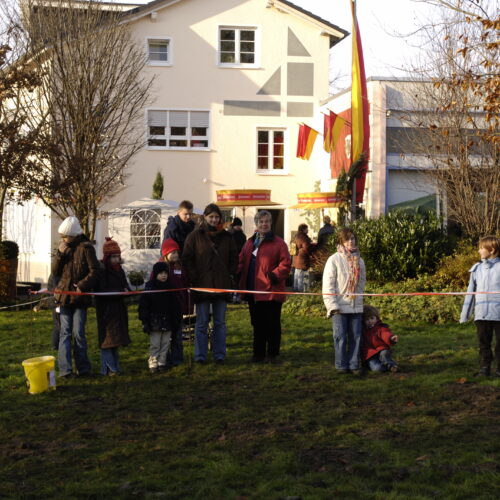 Weihnachtsbäume auswählen im Kloke Garten