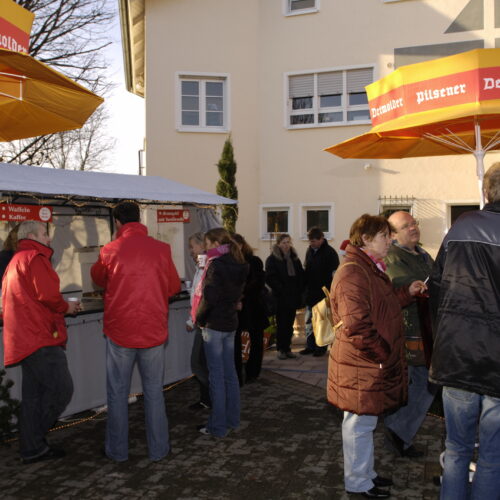 Grillbude vor dem Kloke Haus